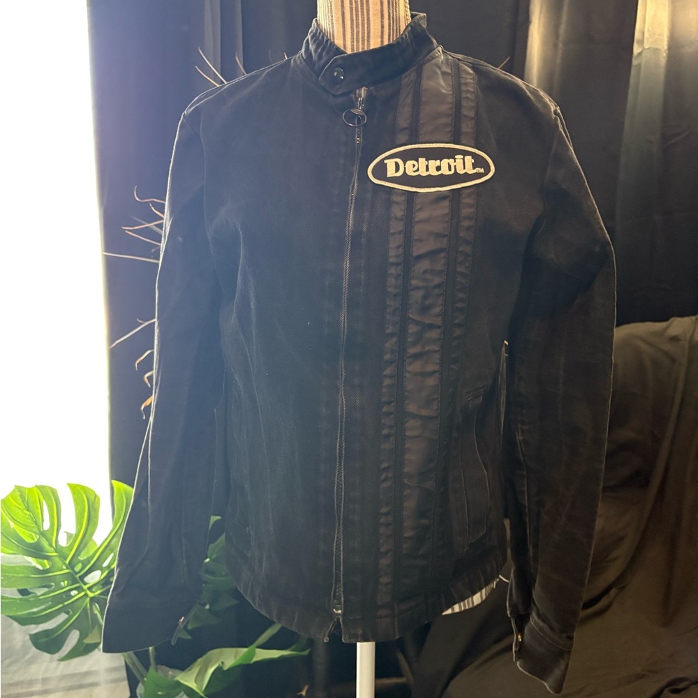 Vintage MADE IN DETROIT denim moto jacket